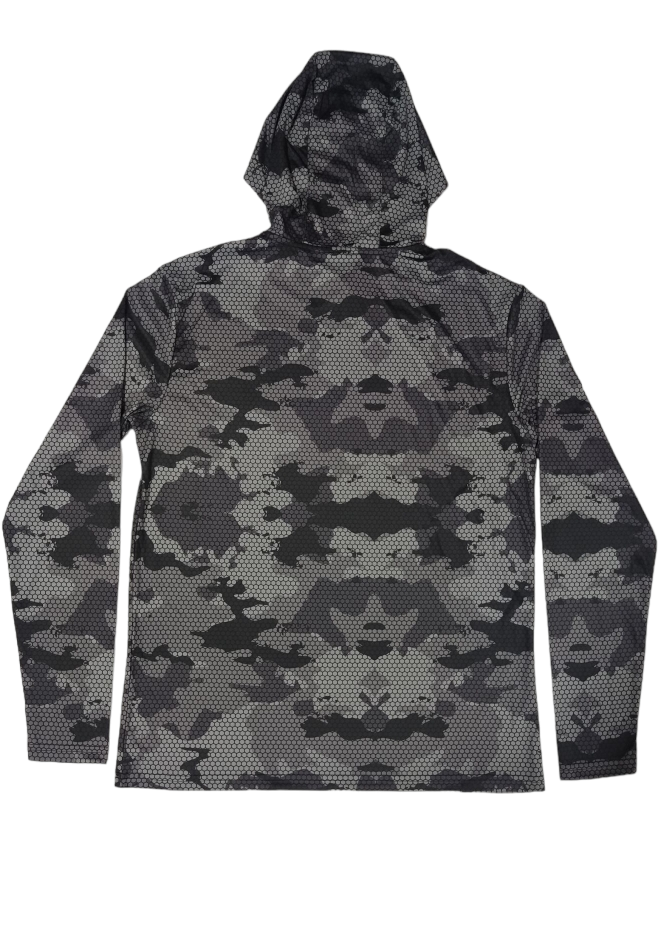 Sixth Street Dark Camo Sun Protection Hoodie