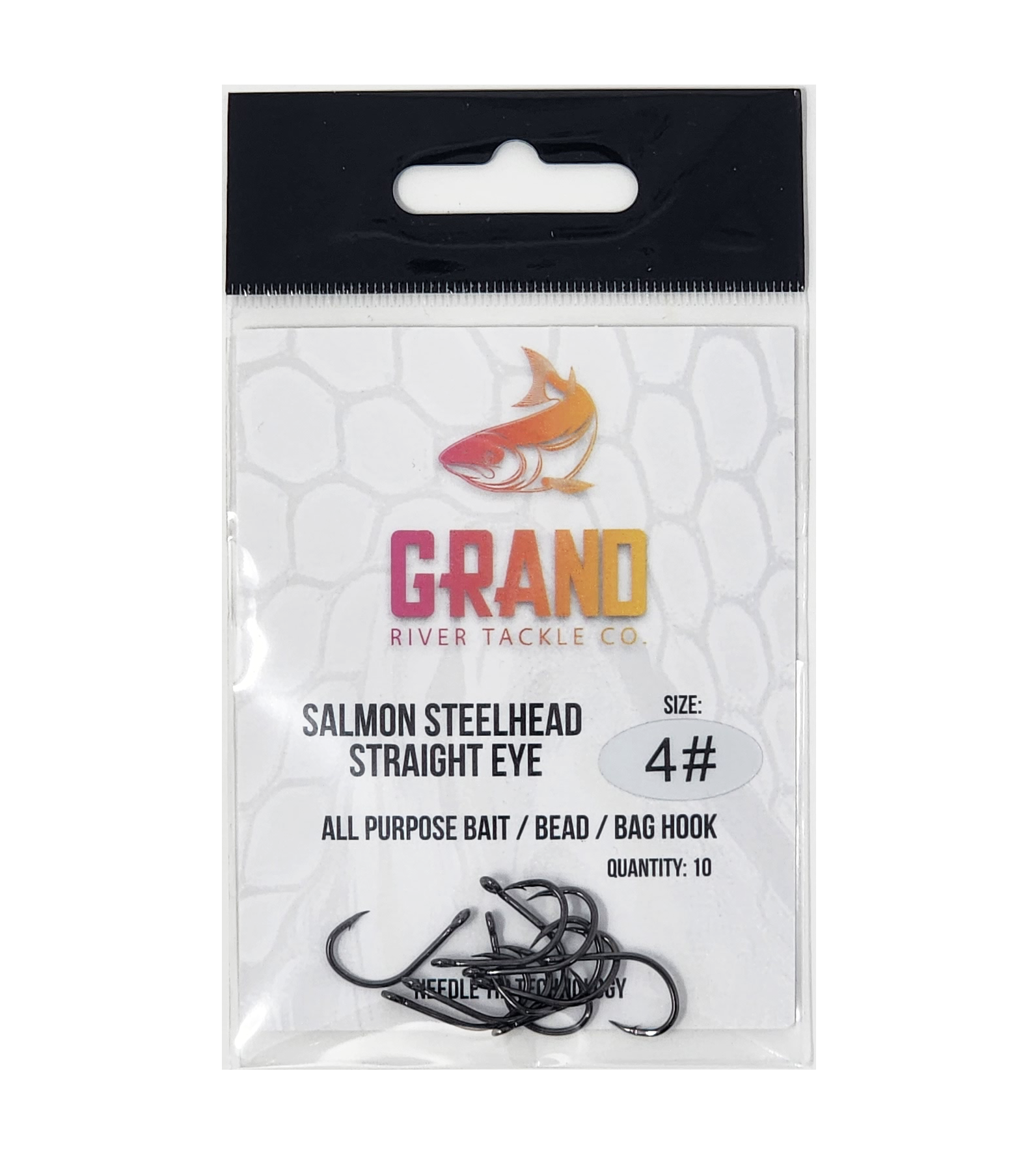 Salmon Steelhead All Purpose Bait / Bead / Bag Hook Straight Eye – Grand  River Tackle